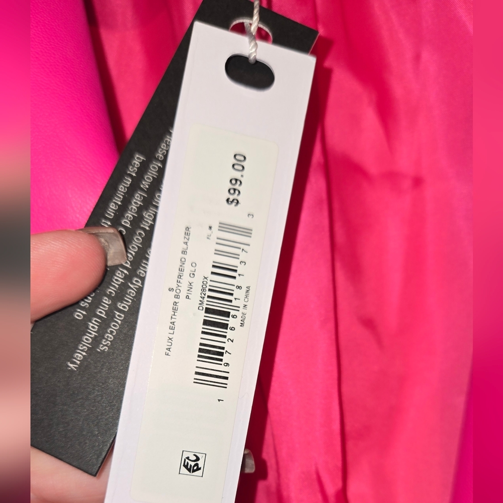 Steve Madden Faux Leather Blazer - Picture 4 of 9